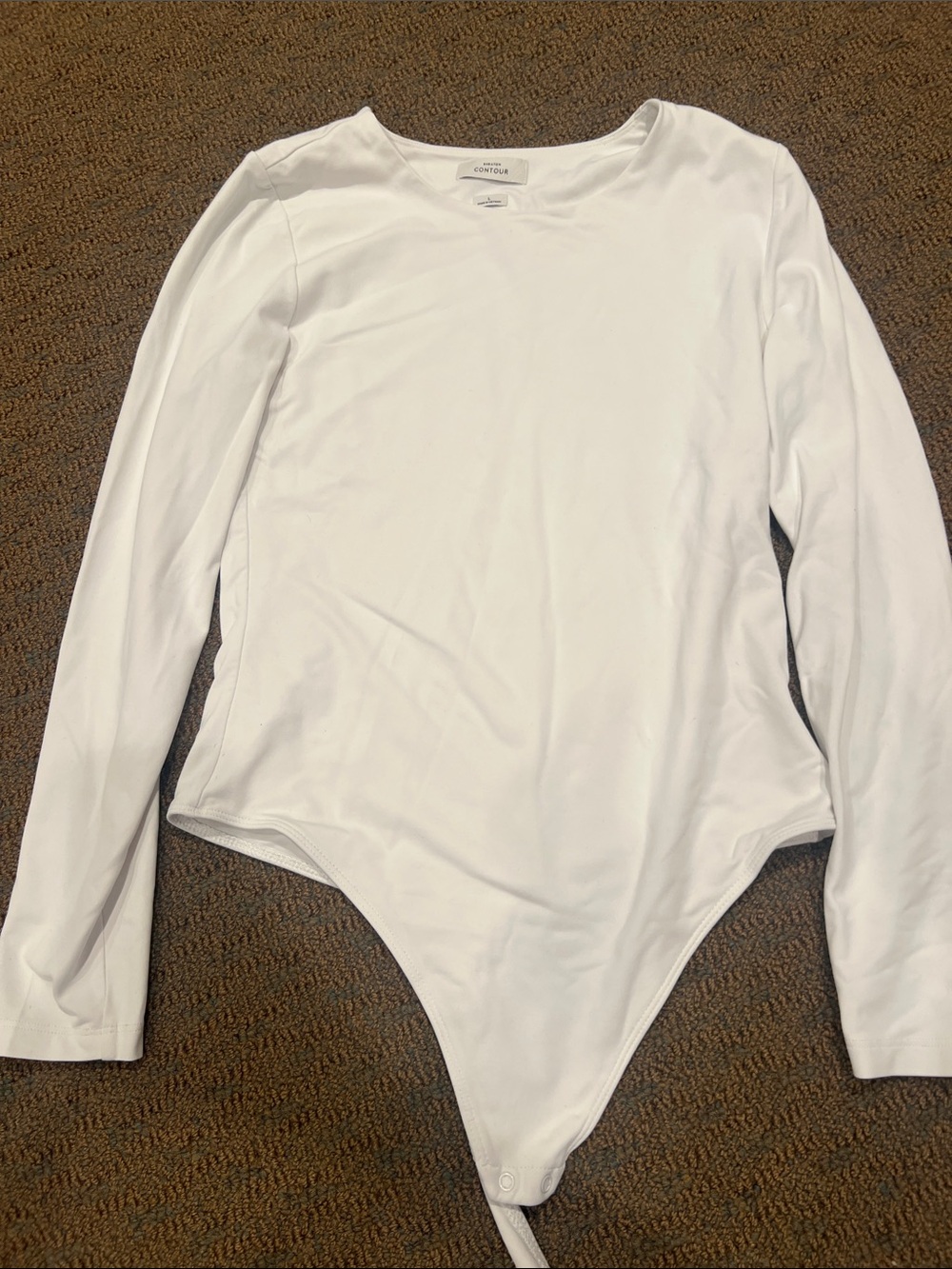 Long-Sleeve White Bodysuit